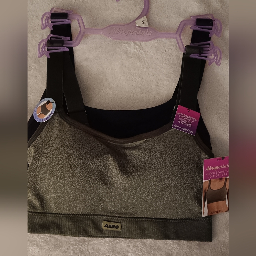 Aeropostale 2pk Seamless Comfort Bras Women's Size S New With Tags
